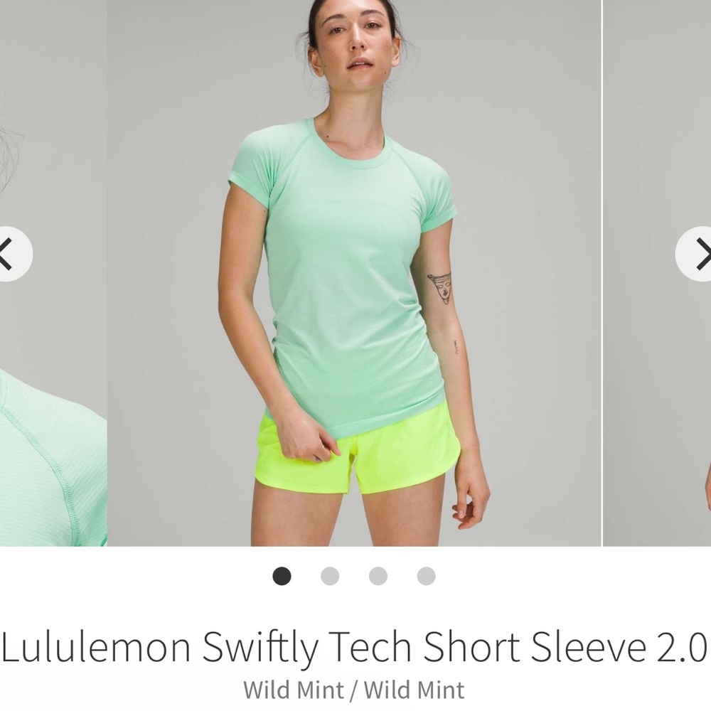 NWT Lululemon Swiftly Short Sleeve 2.0 * Wild Mint*